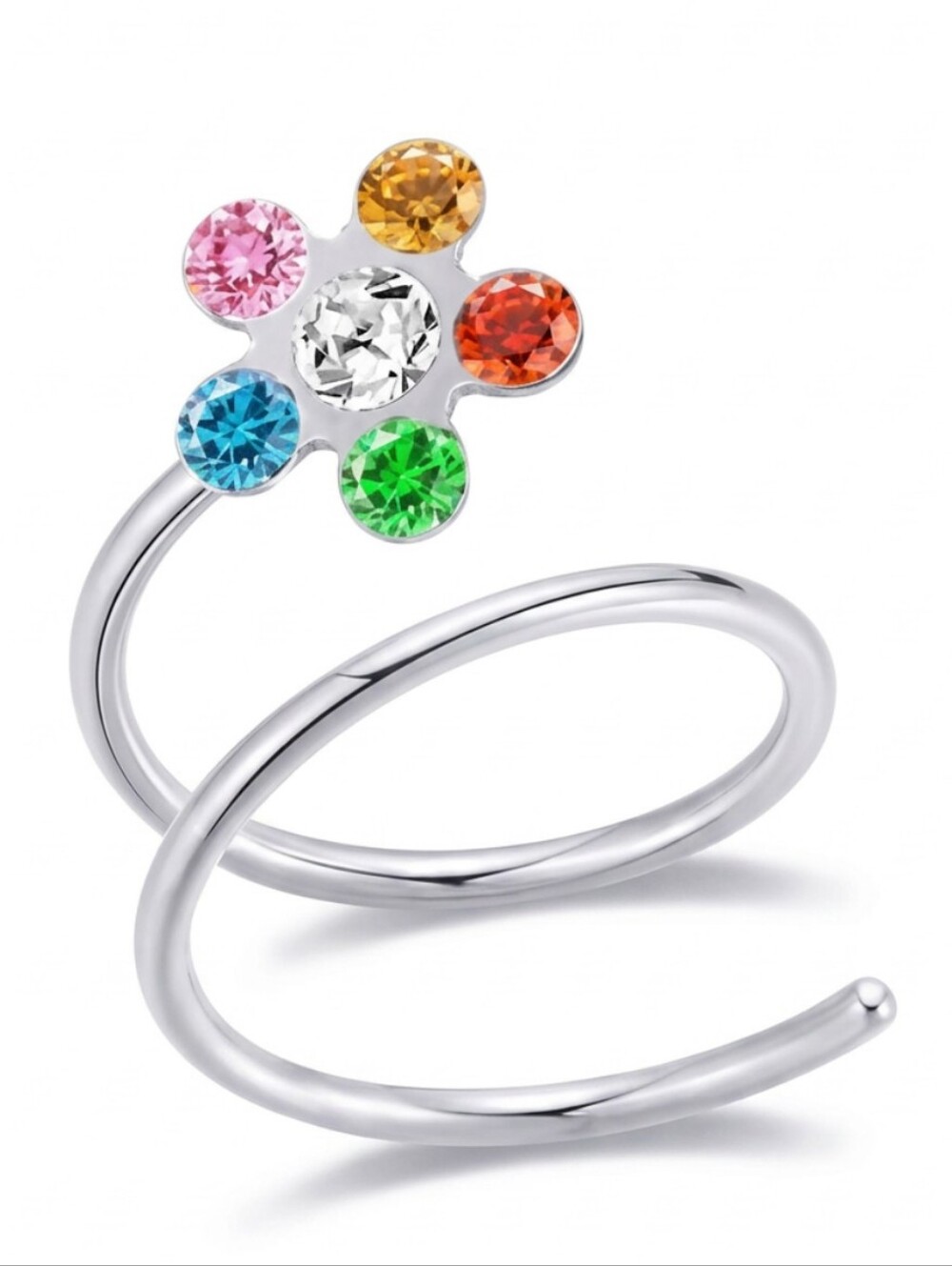 Spiral nose ring